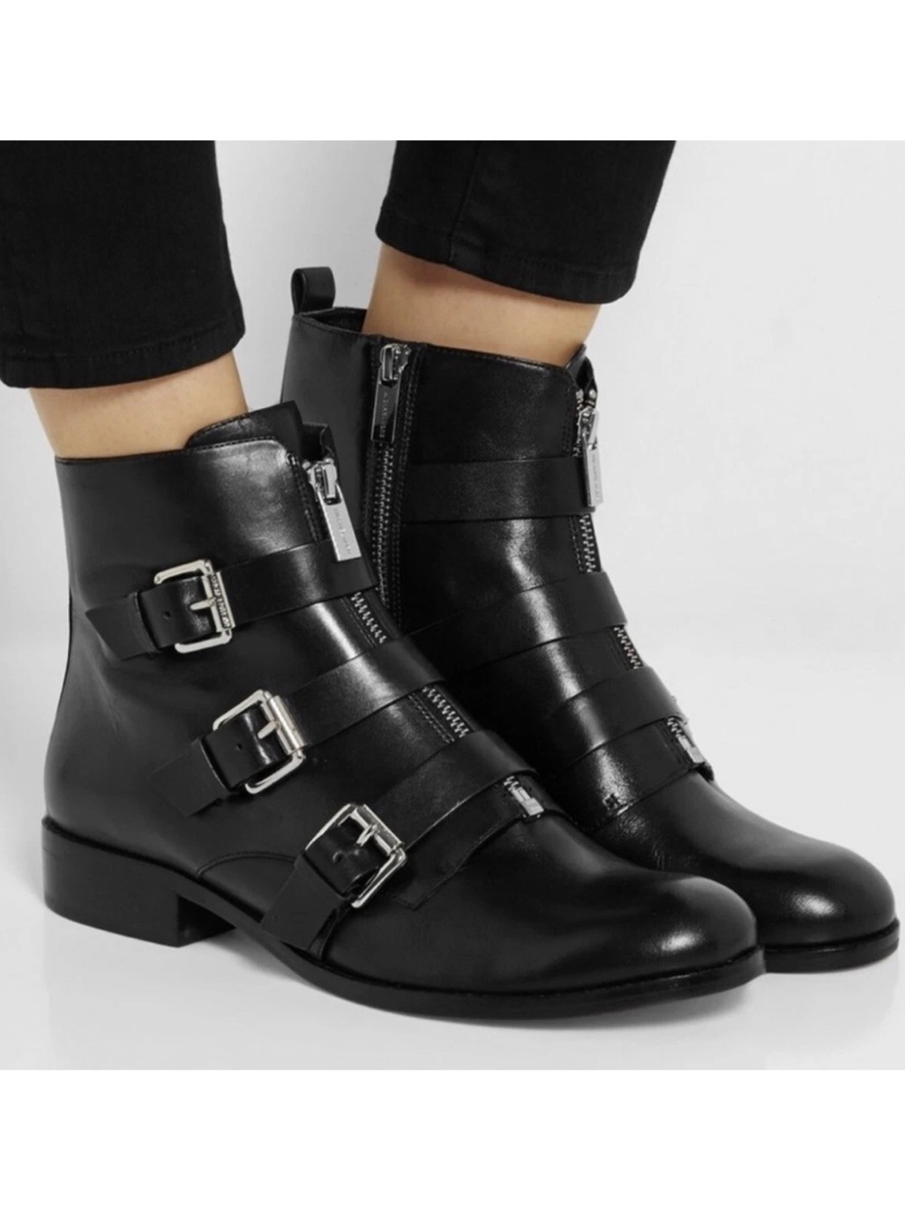 Michael Kors Anya Leather Ankle Boot Women’s 6 Black Leather